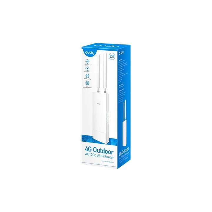 נתב חיצוני אלחוטי Cudy Outdoor 4G Cat 4 AC1200 Wi-Fi Router LT500 Outd