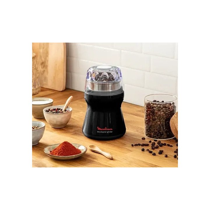 מטחנת קפה ותבלינים Moulinex AR110830 180W בצבע שחור