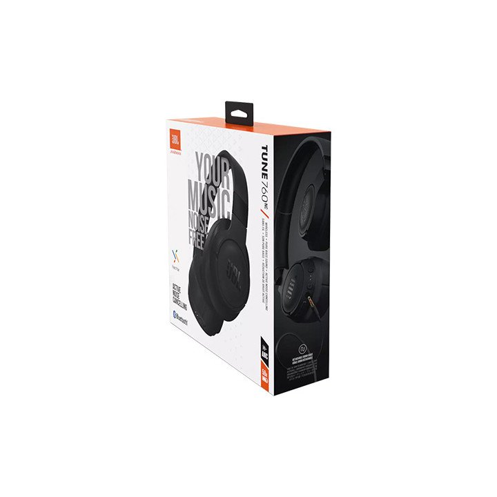 מציאון - אוזניות JBL אלחוטיות קשת Tune 760NC Bluetooth בצבע שחור - מוח