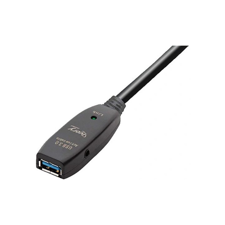 כבל מאריך אקטיבי USB-A 3.0 זכר/נקבה באורך כ- 10 מטר Super Connect