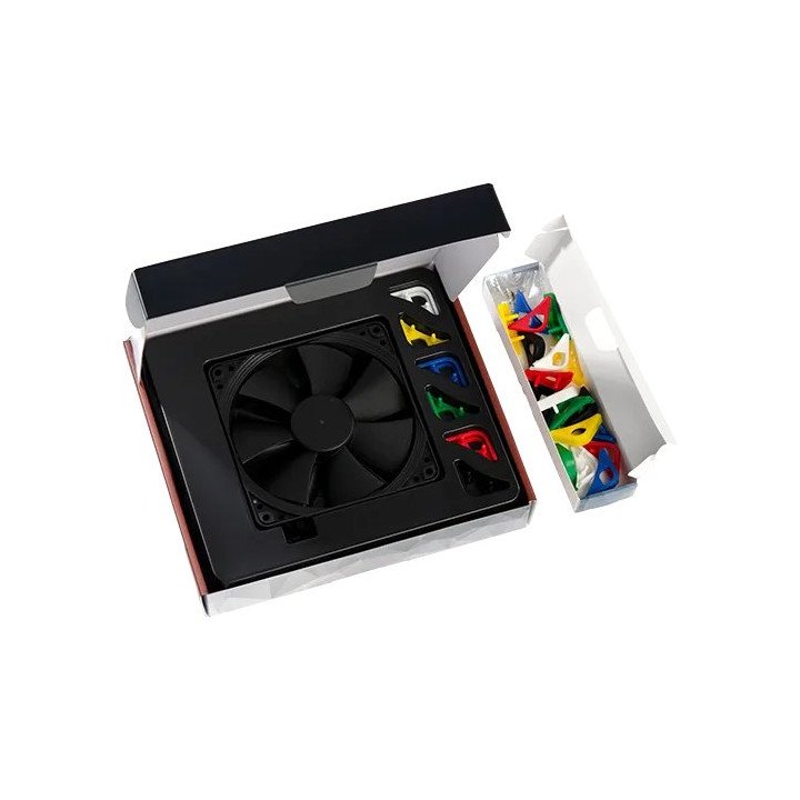 מאוורר למארז 12 ס"מ Noctua NF-F12 chromax.black.swap PWM בצבע שחור עם 