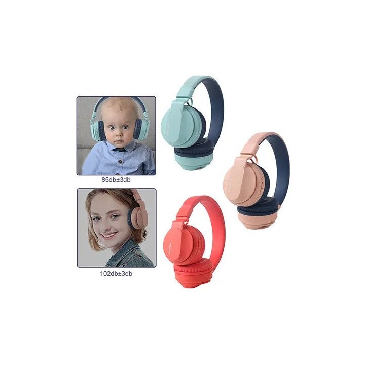 אוזניות אלחוטיות לילדים Fingertime Bobo1 Wireless Bluetooth בצבע כחול