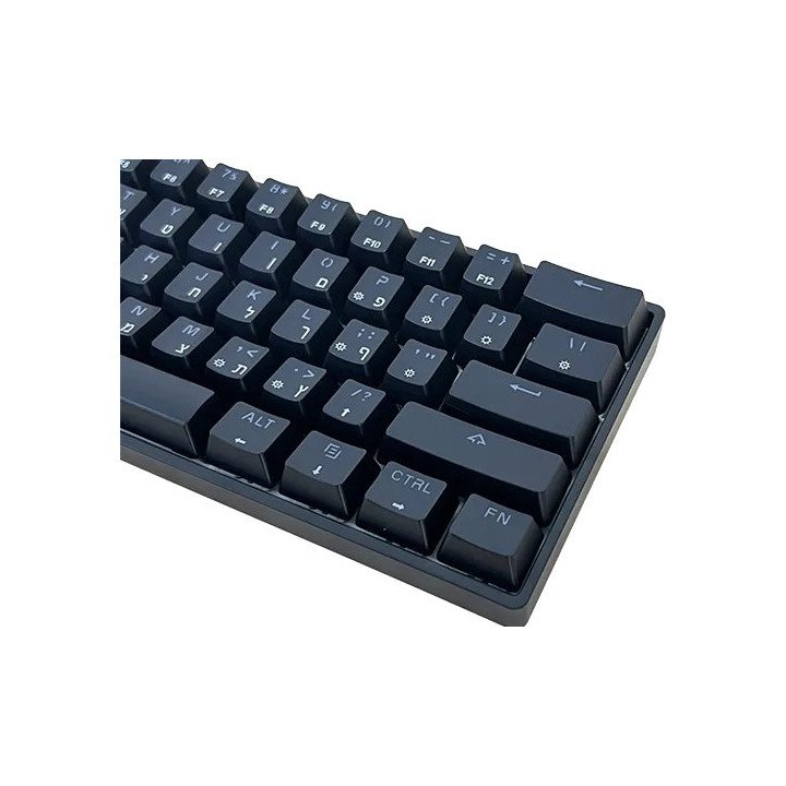 מקלדת גיימינג GK62 אלחוטית מכנית סוויץ' Gateron G Pro 3.0 Yellow בצבע 