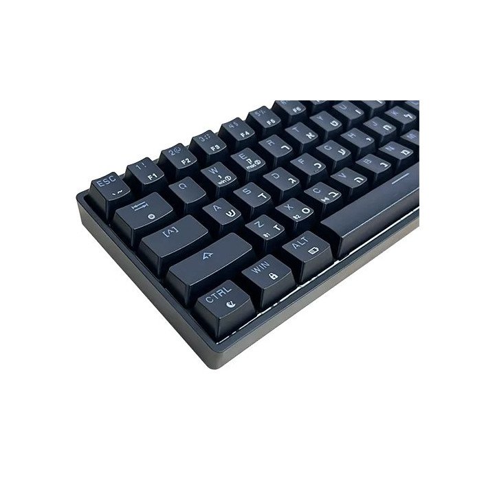 מקלדת גיימינג GK62 אלחוטית מכנית סוויץ' Gateron G Pro 3.0 Yellow בצבע 