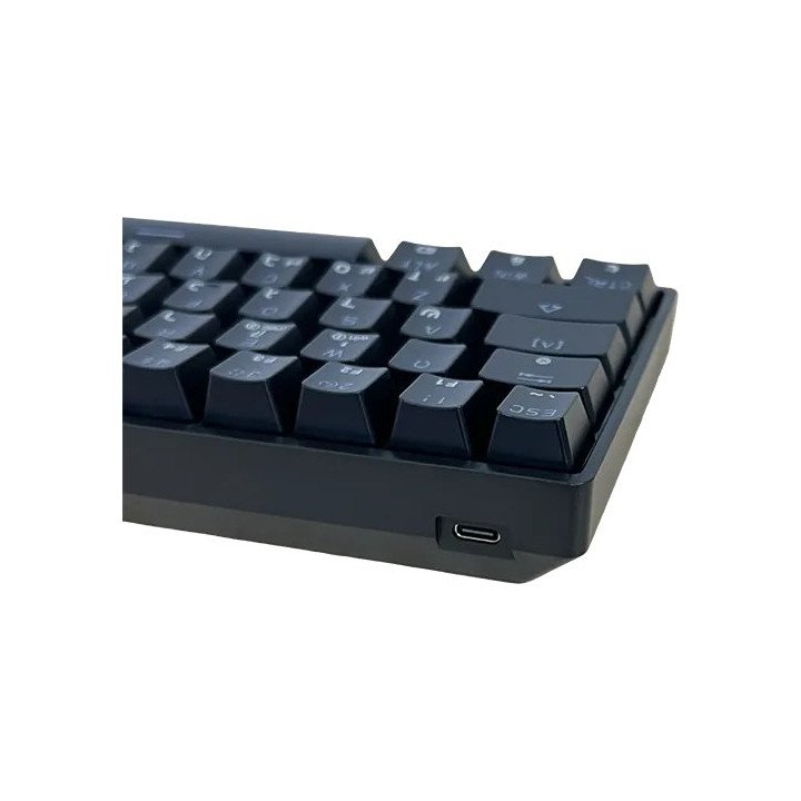 מקלדת גיימינג GK62 אלחוטית מכנית סוויץ' Gateron G Pro 3.0 Yellow בצבע 