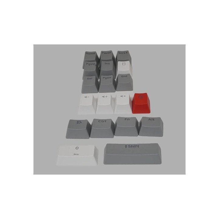 מקלדת גיימינג GK92 אלחוטית מכנית RGB Mechanical Yellow Switch בצבע לבן
