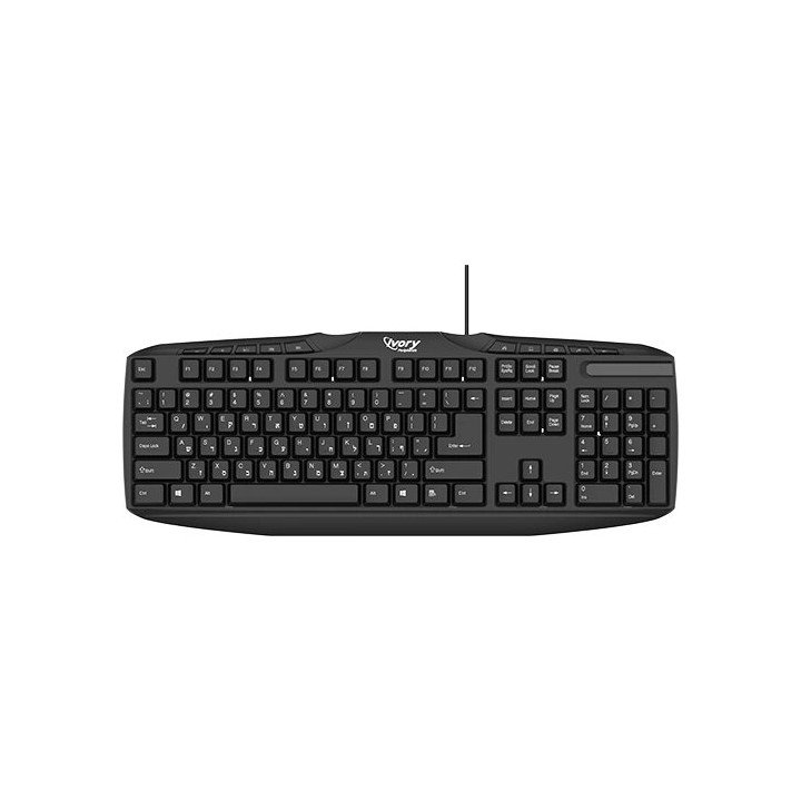 מקלדת חוטית Super Peripherals K112 בצבע שחור עברית / אנגלית