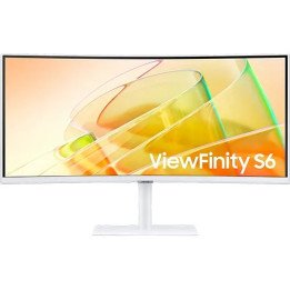מסך מחשב לבן רחב קעור 34 אינץ Samsung ViewFinity S65TC HDR 21:9 UWQHD 