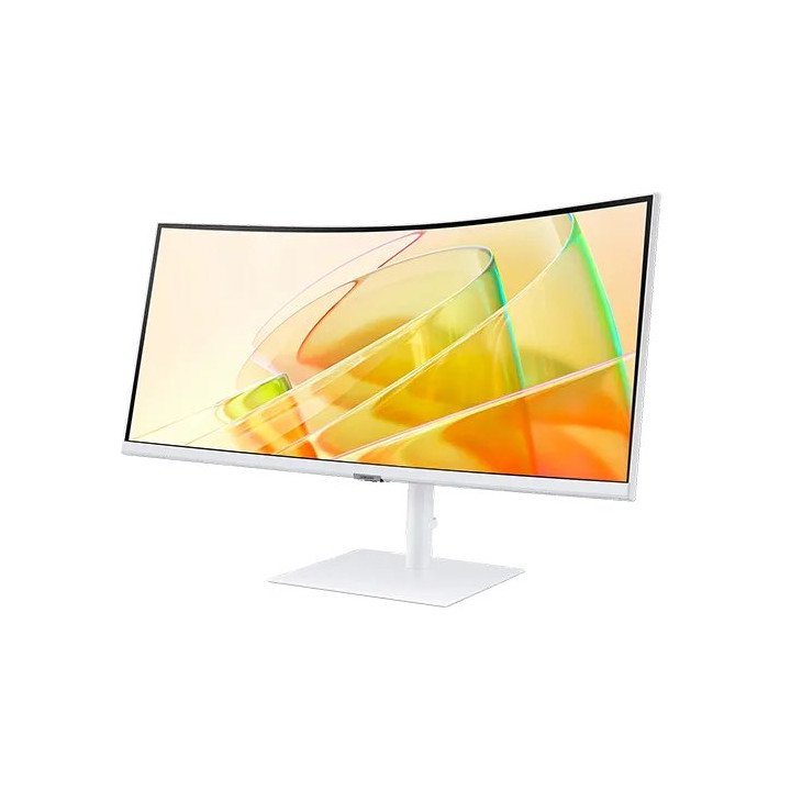 מסך מחשב לבן רחב קעור 34 אינץ Samsung ViewFinity S65TC HDR 21:9 UWQHD 