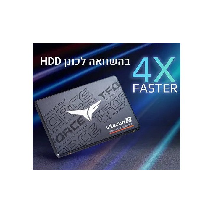 כונן Team Group T-FORCE VULCAN Z 512GB SATA III SSD