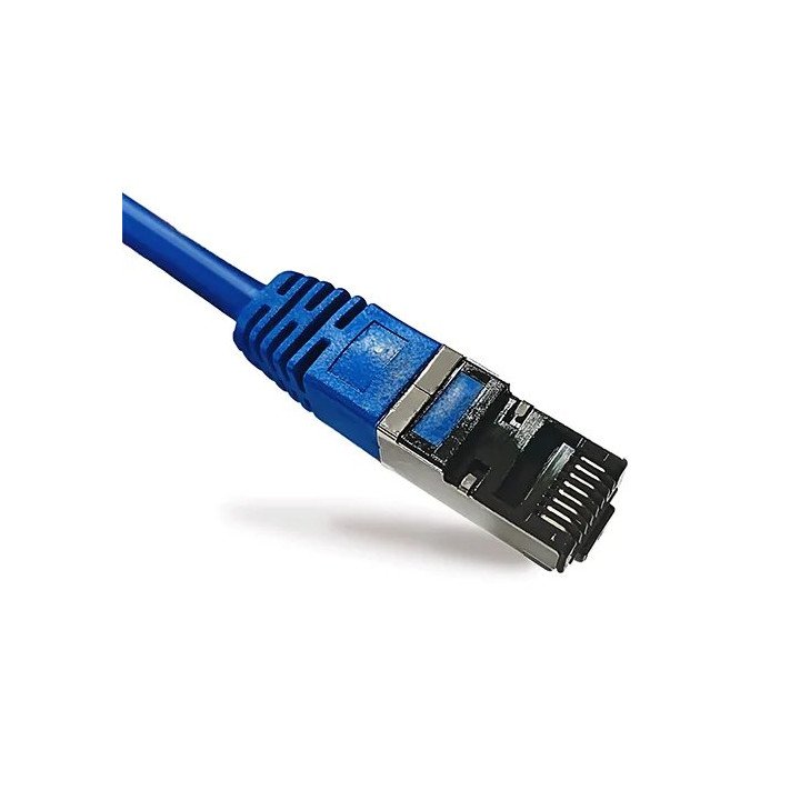 כבל רשת כ-10 מטר דק במיוחד Cat 7 Ultra Slim בצבע כחול Super Connect