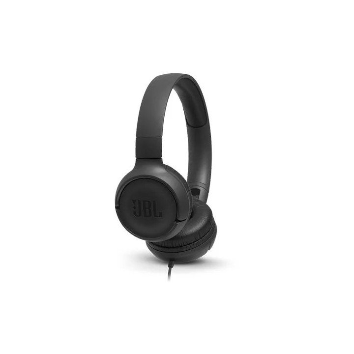 אוזניות JBL קשת חוטיות Tune 500 בצבע שחור עם מיקרופון