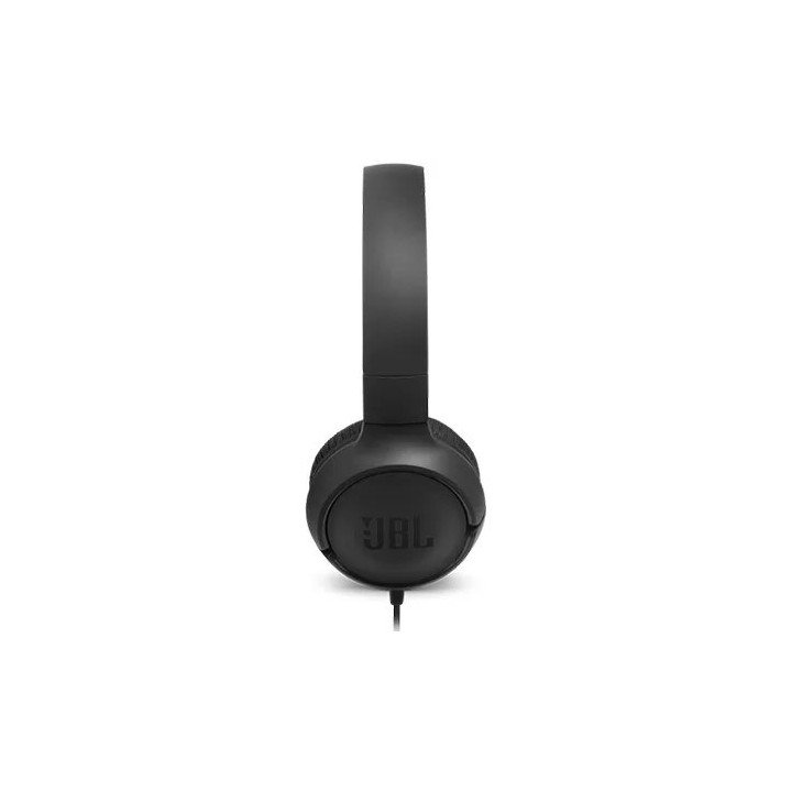 אוזניות JBL קשת חוטיות Tune 500 בצבע שחור עם מיקרופון