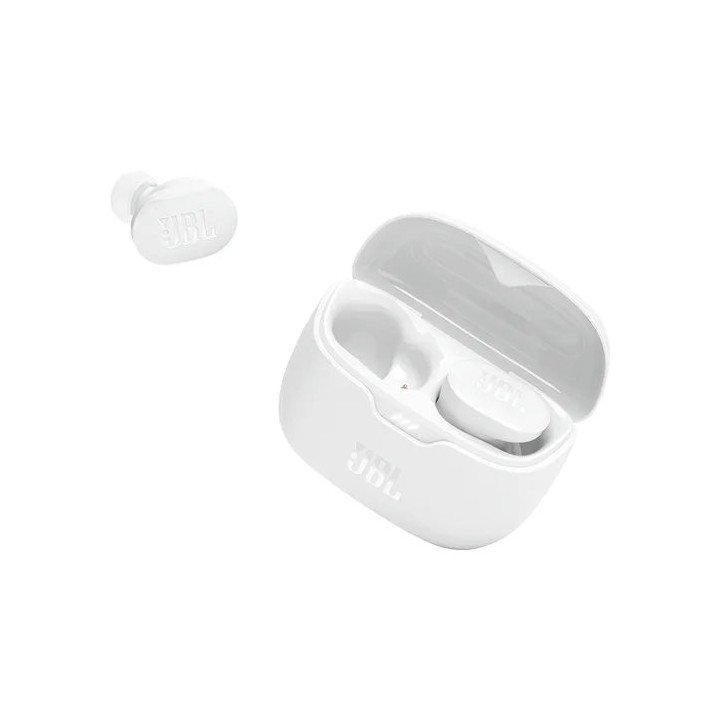 אוזניות אלחוטיות JBL Tune Buds TWS Bluetooth בצבע לבן