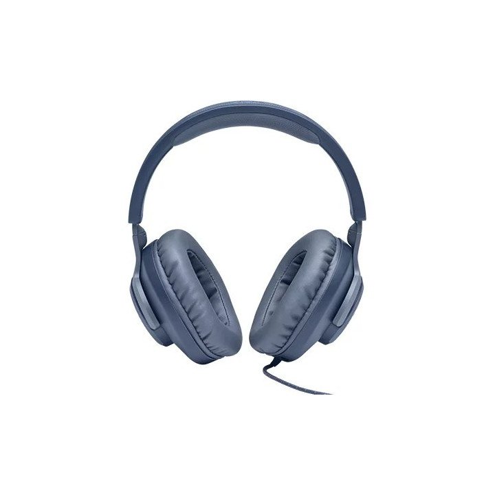 אוזניות JBL גיימינג חוטיות Quantum 100 בצבע כחול