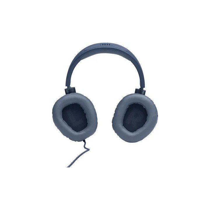 אוזניות JBL גיימינג חוטיות Quantum 100 בצבע כחול