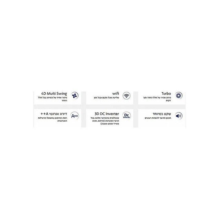 מזגן טורנדו עילי אינוורטר Tornado Smart Inverter 16 X WIFI black EU 11