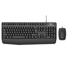 סט מקלדת ועכבר חוטיים Super Peripherals S110 ערבית עברית ואנגלית בצבע 