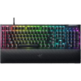מקלדת גיימינג מכנית רייזר Razer BlackWidow V4 Green Switch כולל תאורת 