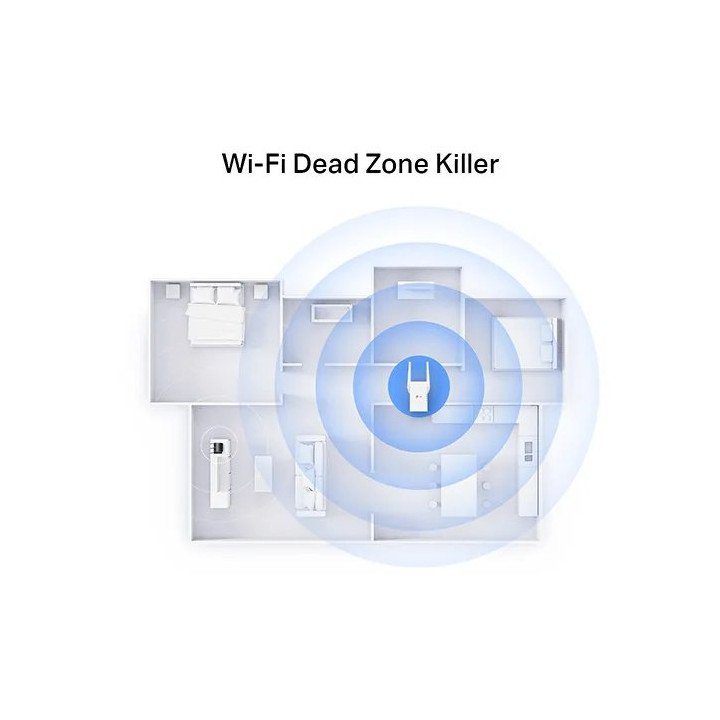 מגדיל טווח אינטרנט TP-Link RE705X AX3000 Mesh WiFi 6 Extender