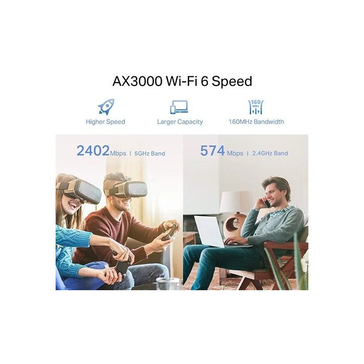 מגדיל טווח אינטרנט TP-Link RE705X AX3000 Mesh WiFi 6 Extender