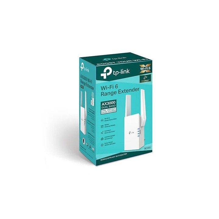 מגדיל טווח אינטרנט TP-Link RE705X AX3000 Mesh WiFi 6 Extender
