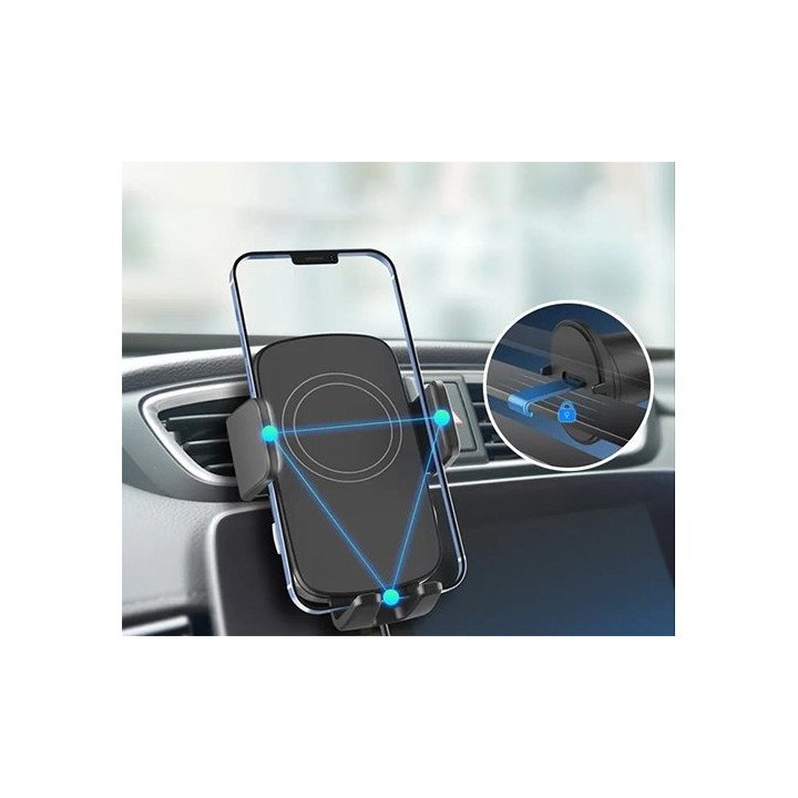 מתקן לטלפון לרכב אוניברסלי עם מטען אלחוטי Super Mobile SH141 15W