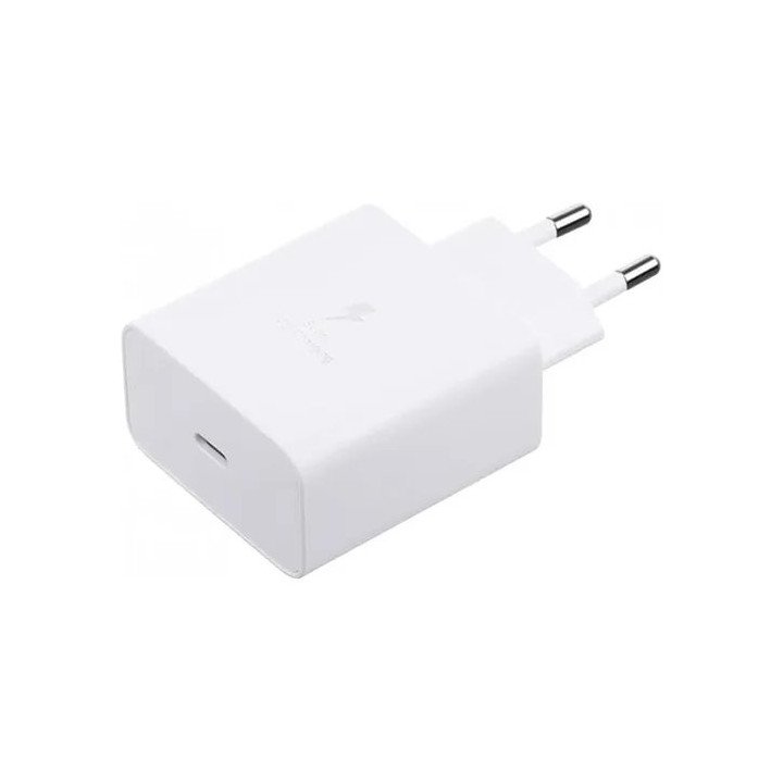 מטען קיר Samsung Fast Charger USB-C בהספק 65W בצבע לבן