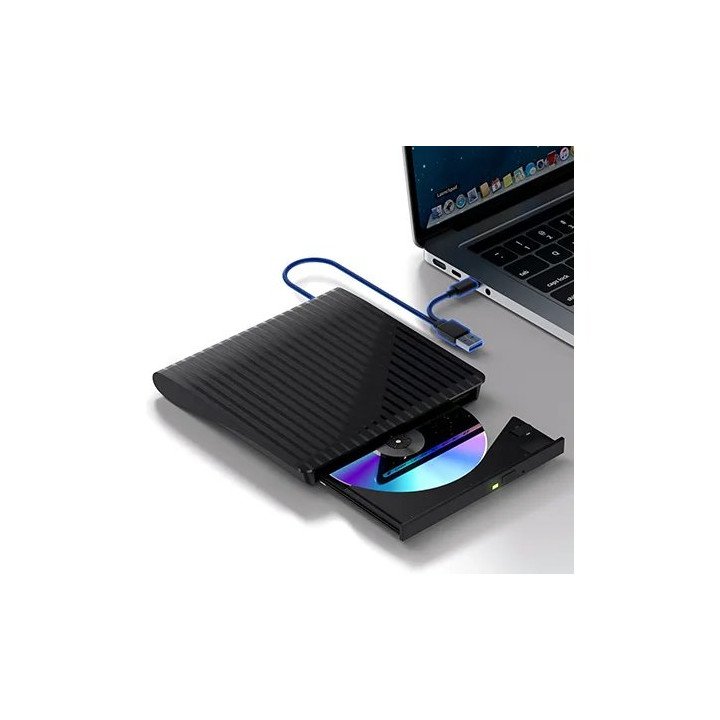 צורב חיצוני Super Peripherals OPT-002 CD / DVD חיבור USB-A / UAB-C