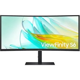 מסך מחשב רחב קעור 34 אינץ Samsung ViewFinity S6 S34C650UAM UWQHD USB-C