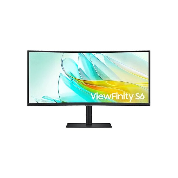 מסך מחשב רחב קעור 34 אינץ Samsung ViewFinity S6 S34C650UAM UWQHD USB-C
