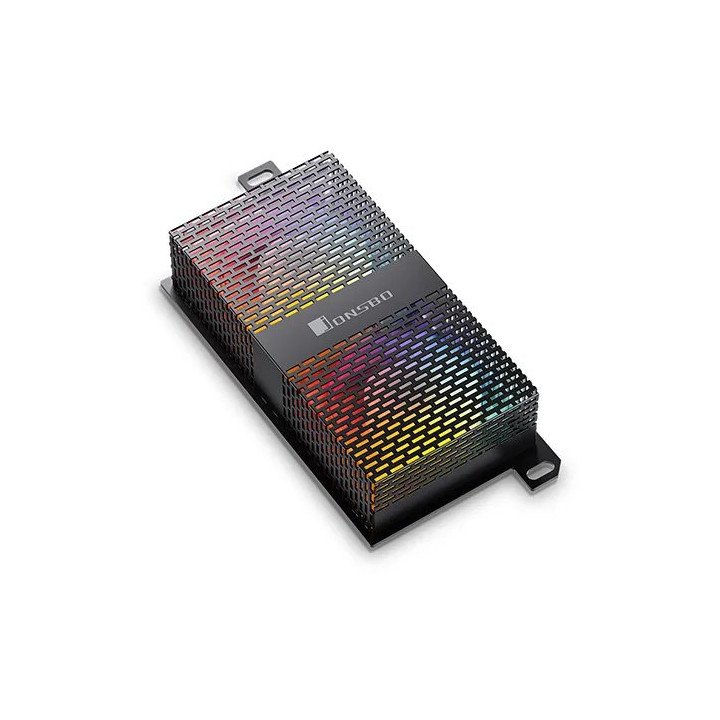 קירור לזכרון Jonsbo NF-1 ARGB RAM מאוורר כפול עם תאורת RGB ומסגרת שחור