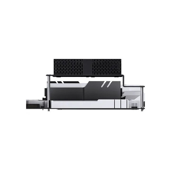 קירור לזכרון Jonsbo NF-1 ARGB RAM מאוורר כפול עם תאורת RGB ומסגרת שחור