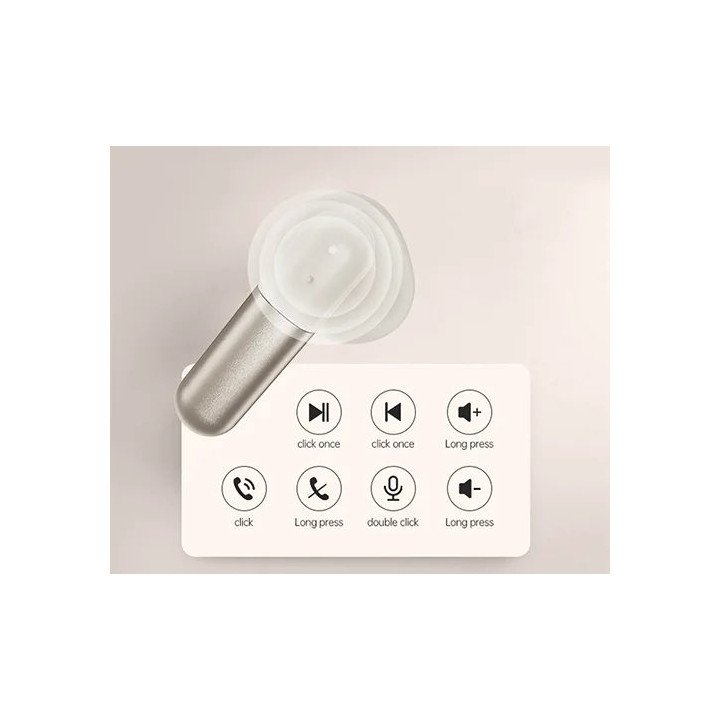 אוזניות אלחוטיות Fingertime T21 True Wireless Bluetooth בצבע שחור