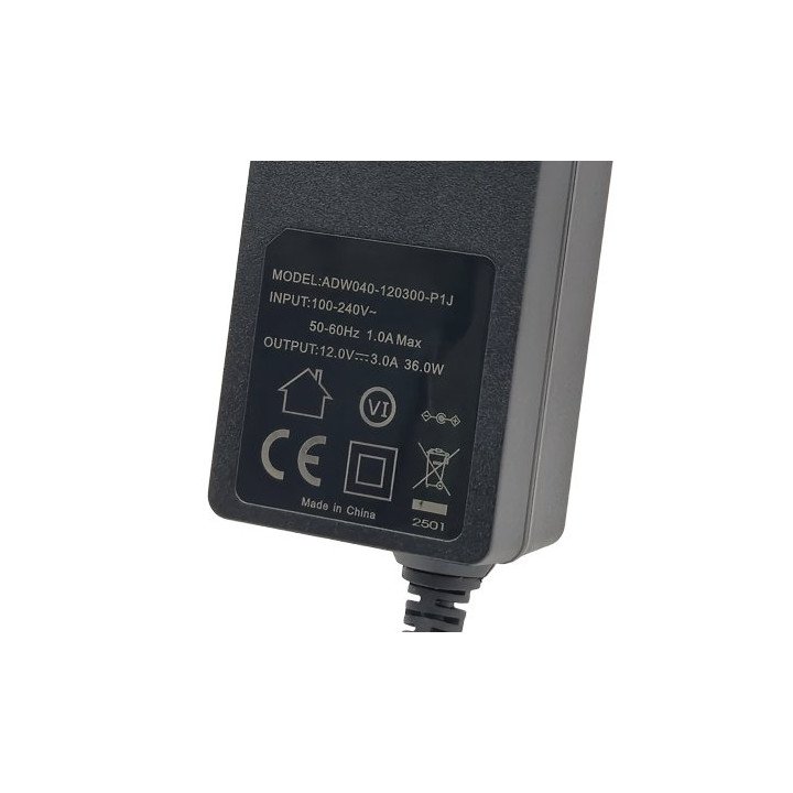 טרנספורמטור Arcnet KA3601A AC/DC 36W 12V/3A מתאים ל- 5.5 / 2.1