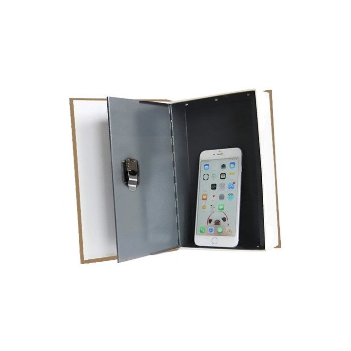 כספת בעיצוב ספר - מידות 24x15.6x5.5 ס''מ כוללת קודן מספרי - בסגנון לונ