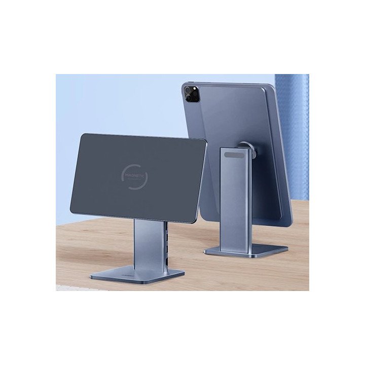 מעמד לאייפד ל- iPad Pro 12.9 מגנטי מתכוונן בצבע כסוף Hagibis