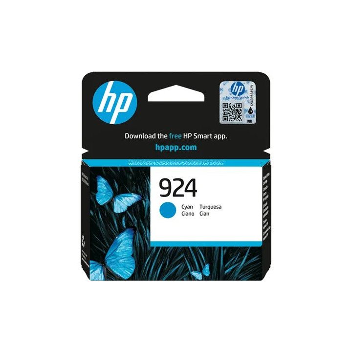 ראש דיו כחול (ציאן) מקורי HP 924 4K0U3NE