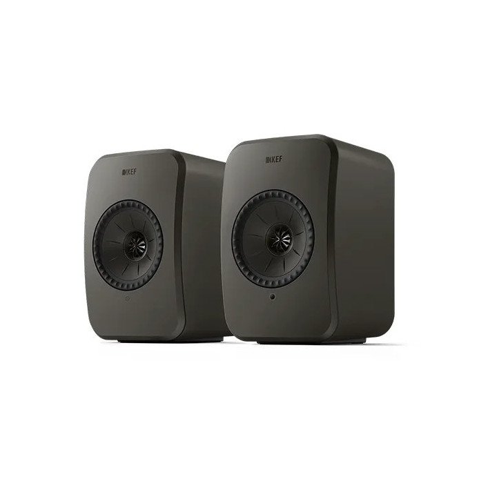 רמקולים מוגברים HiFi אלחוטיים KEF LSX II LT בצבע אפור גרפיט