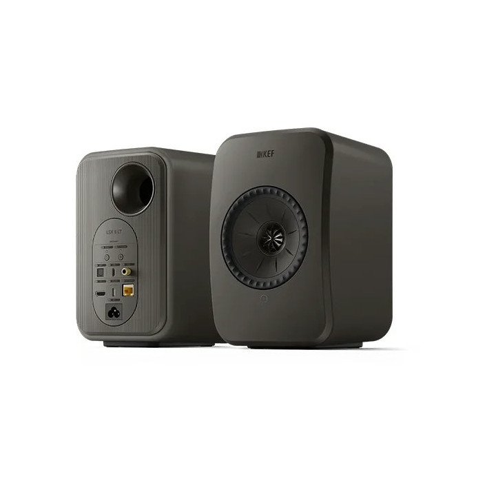 רמקולים מוגברים HiFi אלחוטיים KEF LSX II LT בצבע אפור גרפיט