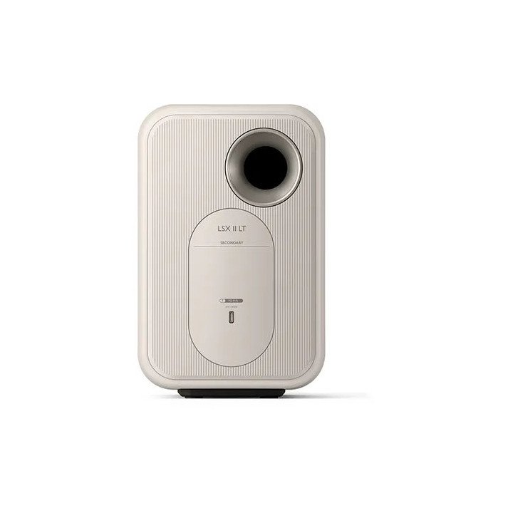 רמקולים מוגברים HiFi אלחוטיים KEF LSX II LT בצבע לבן אבן