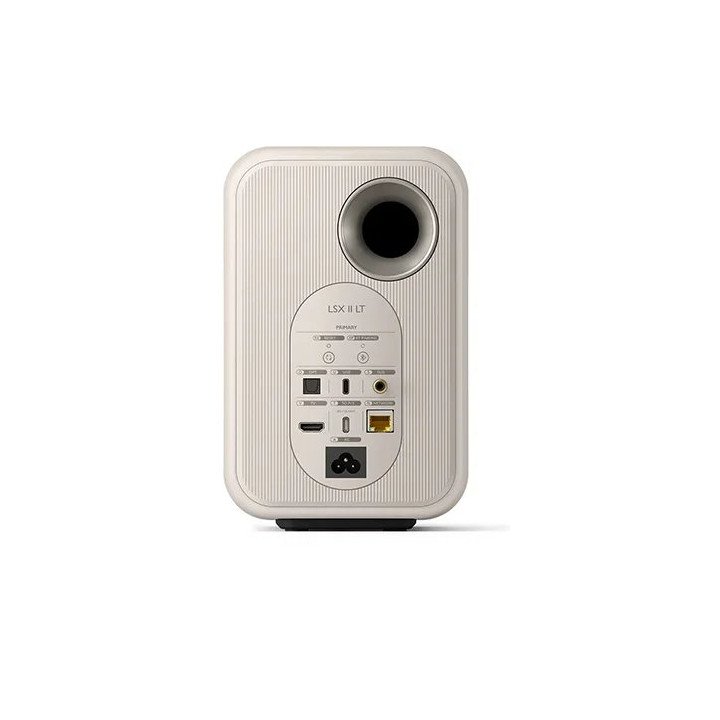 רמקולים מוגברים HiFi אלחוטיים KEF LSX II LT בצבע לבן אבן