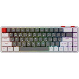 מקלדת מכנית Super Gaming GX980 Red Switch בצבע לבן עברית/אנגלית