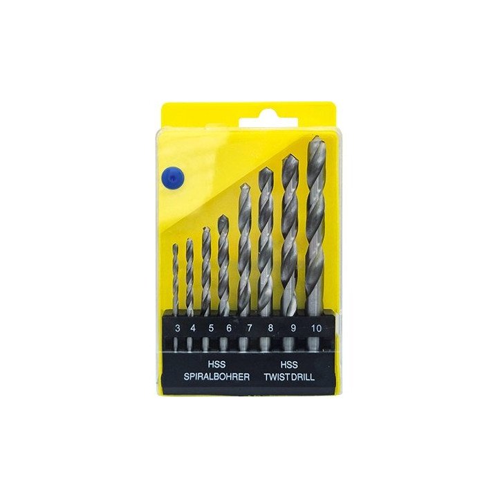 סט מקדחים HSS למתכת – 8 יחידות Super Tools Twist Drills