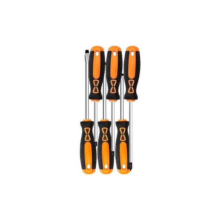 סט מברגים 6 יחידות מקצועי פיליפס / שטוח Super Tools