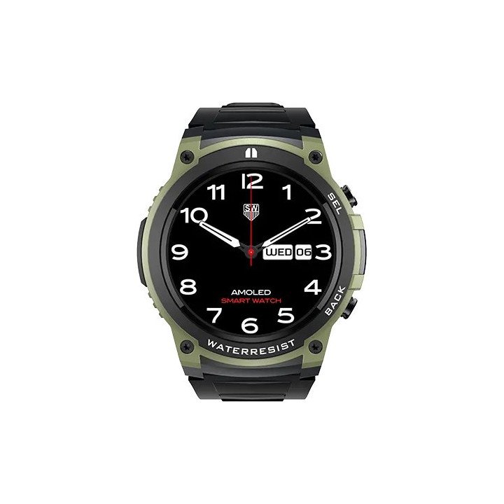 שעון חכם 50mm דגם DM55 מסך AMOLED בצבע ירוק Super Mobile