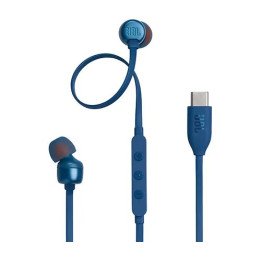 אוזניות JBL חוטיות Tune 310C USB בצבע כחול