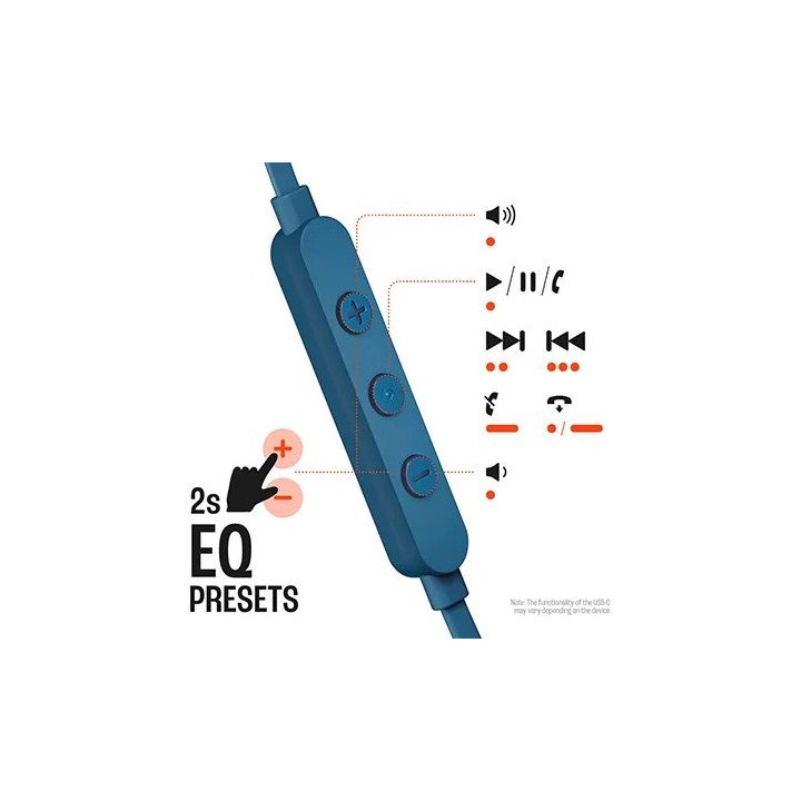 אוזניות JBL חוטיות Tune 310C USB בצבע כחול