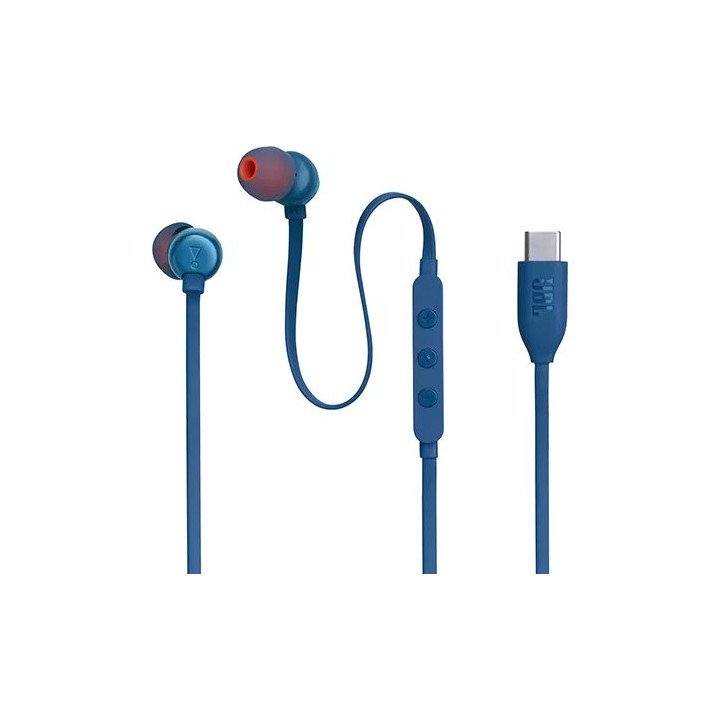 אוזניות JBL חוטיות Tune 310C USB בצבע כחול