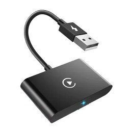 מתאם אפל קאר פליי Apple Carplay אלחוטי לרכב בחיבור USB ו-USB-C